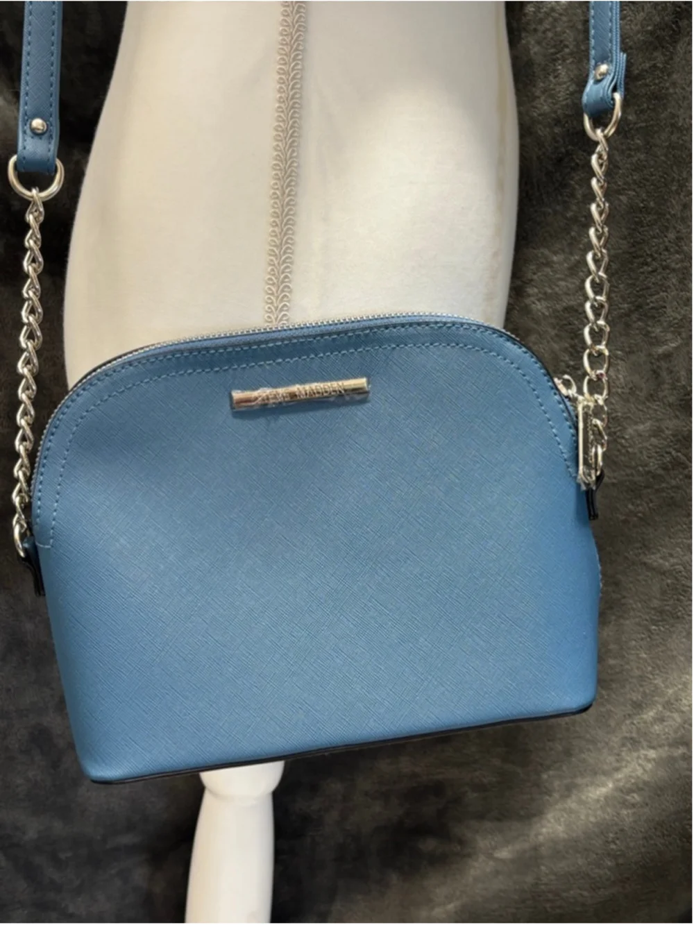 Steve Madden Blue Small Crossbody Satchel NWOT